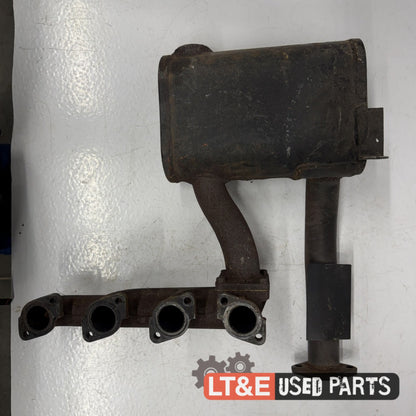 EXHAUST MANIFOLD WITH MUFFLER